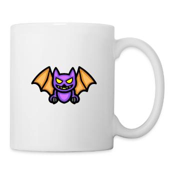 Fledermaus Halloween Lustig - Tasse - Weiß - Rechts