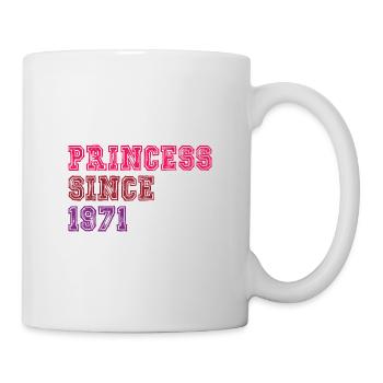 1971 Geburtstag Prinzessin - Tasse - Weiß - Rechts