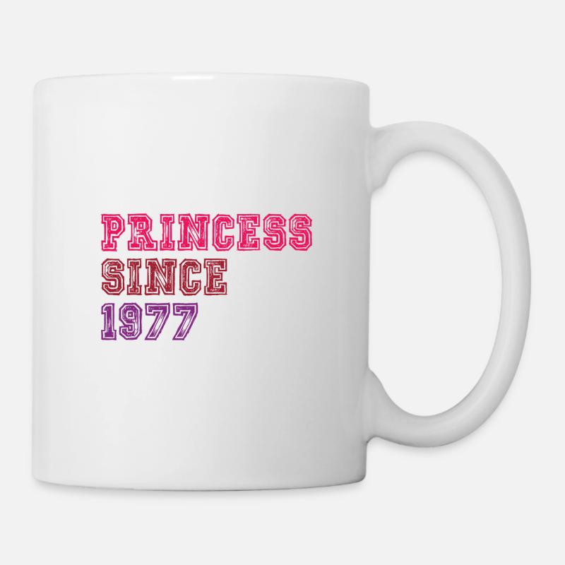 1977 Anniversaire Princesse - Mug blanc - blanc