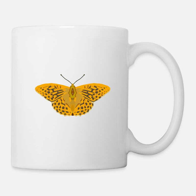 Papillons : Le Manteau de l’Empereur - Mug blanc - blanc