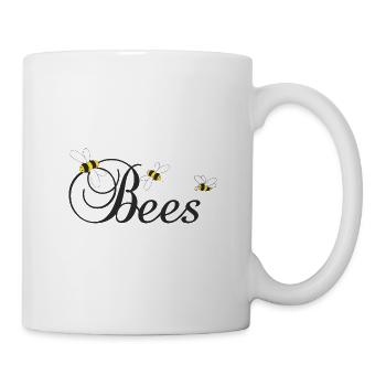 Bees, Bienen - Tasse - Weiß - Rechts