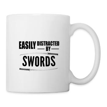 Easily Distracted by Swords - Mug - white - Right