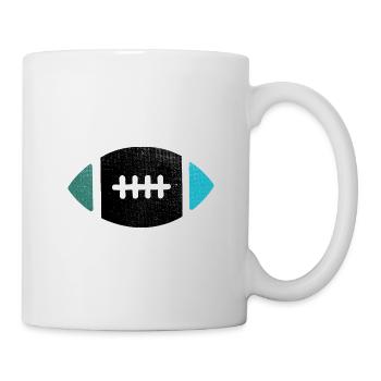 rugby rugbyball für echte rugbyspieler - Tasse - Weiß - Rechts