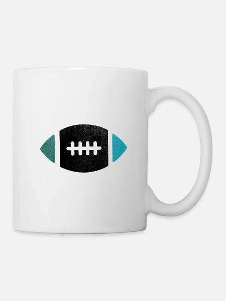 Rugby Rugby ballon pour les vrais joueurs de rugby - Mug blanc - blanc