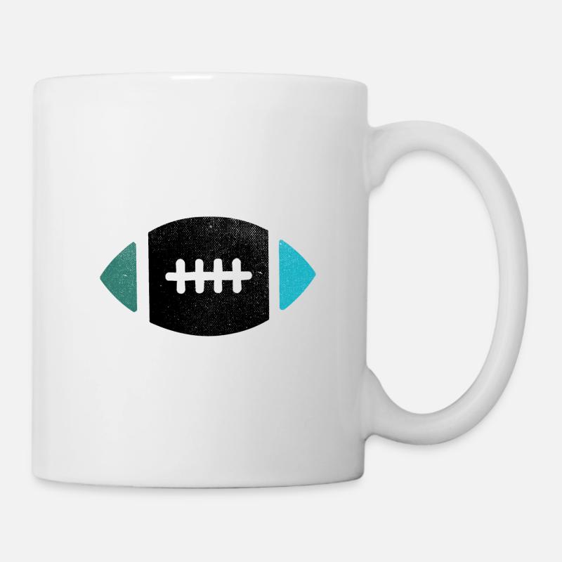 Rugby Rugby ballon pour les vrais joueurs de rugby - Mug blanc - blanc