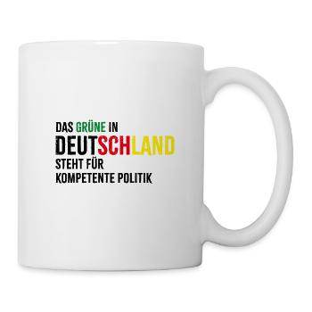Das Grüne in Deutschland - Tasse - Weiß - Rechts