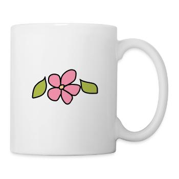 Fleur, Plante, Symbole, Nature, Rose, Feuilles - Mug blanc - blanc - Droite
