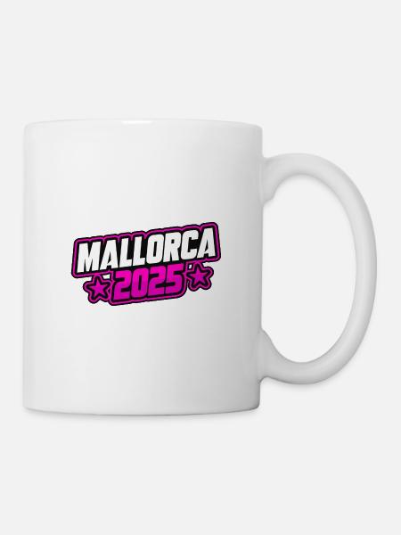 Mallorca 2025 Spruch - Tasse - Weiß