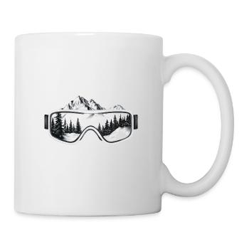 Skibrille Berge - Tasse - Weiß - Rechts