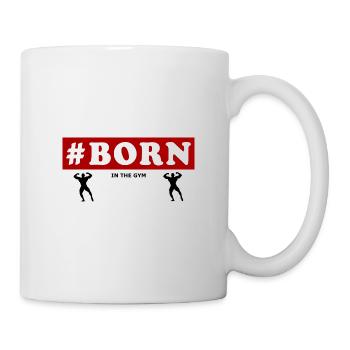 #Born Dans le gymnase Fitness Entraînement sportif - Mug blanc - blanc - Droite