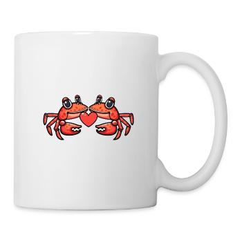 Cancer Couple D’amour Crabe Animal La Saint-Valentin - Mug blanc - blanc - Droite