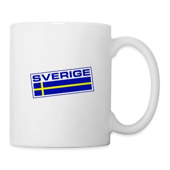 Sverige Flagge Schweden - Tasse - Weiß - Rechts