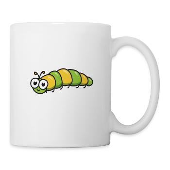 Raupe - Tasse - Weiß - Rechts