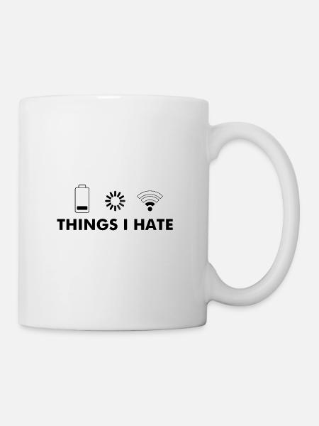 Nerd nerds dictons technique - Mug blanc - blanc