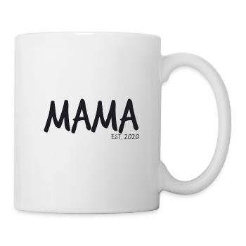 Spruch - Mama EST. 2020 - Tasse - Weiß - Rechts