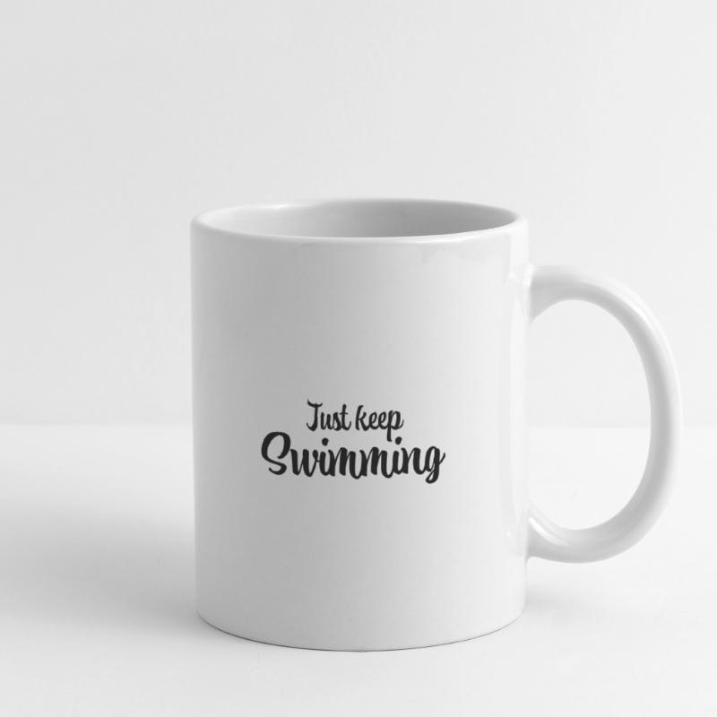 Continuez simplement à nager Mug blanc