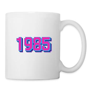 1985 - Anniversaire rétro - Mug blanc - blanc - Droite