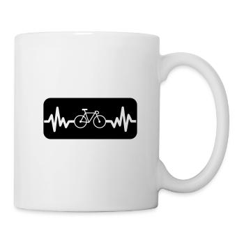cycling is life, cycling, cycling - Mug - white - Right