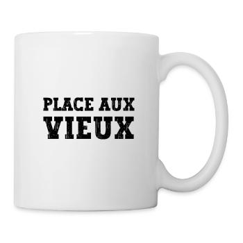 place aux vieux - Mug blanc - blanc - Droite