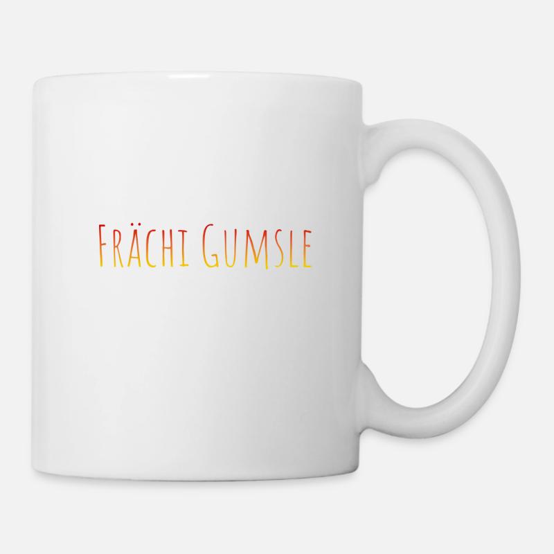 Frächi Gumsle - Tasse - Weiß