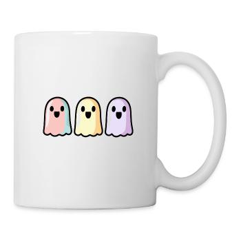 Geister Halloween Bunt - Tasse - Weiß - Rechts