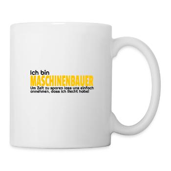 Mechanical engineering gift idea fun engineer Maschbau - Mug - white - Right