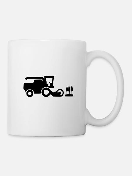 Mähdrescher - Tasse - Weiß