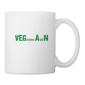 VEGetables AgaiN - Vegan - Tasse - Weiß - Rechts