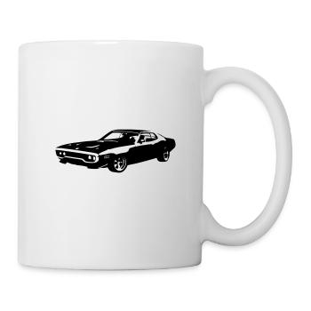 Plymouth Satellite 1972 voitures classiques américaines - Mug blanc - blanc - Droite