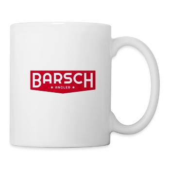 Barsch Angler Geschenk Angeln - Tasse - Weiß - Rechts