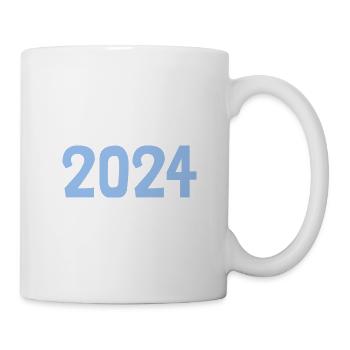 2024. FROHES NEUES JAHR. SILVESTER. NEUJAHR - Tasse - Weiß - Rechts