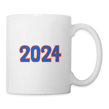 2024. FROHES NEUES JAHR. SILVESTER. NEUJAHR - Tasse - Weiß - Rechts