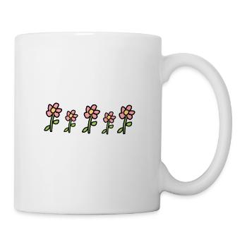 flowers plants flower symbol pink - Mug - white - Right