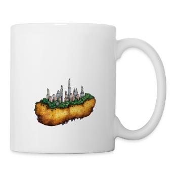 Kartoffelcity Stadt auf Kartoffel - Tasse - Weiß - Rechts