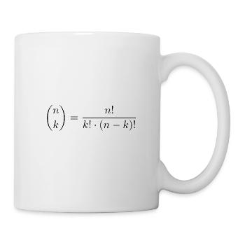 Binomialkoeffizient - Tasse - Weiß - Rechts