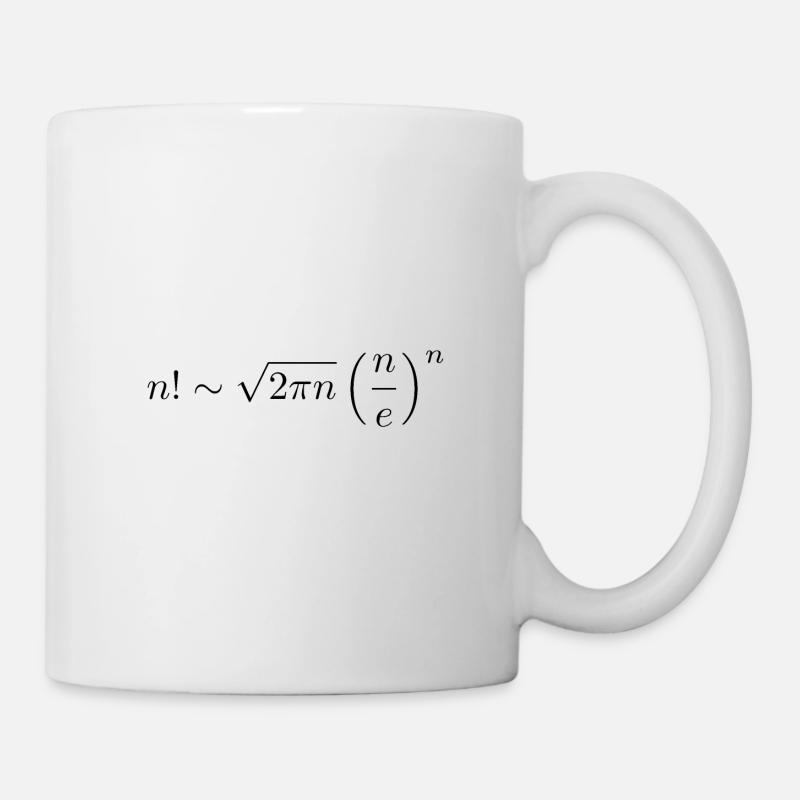 Approximation de Stirling - Mug blanc - blanc