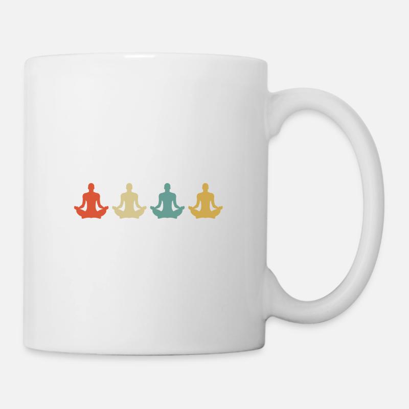 Meditation meditating on spirituality - Mug - white