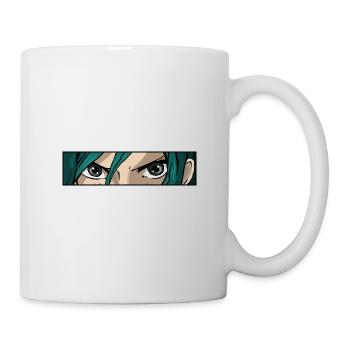 Anime Girl yeux - Mug blanc - blanc - Droite