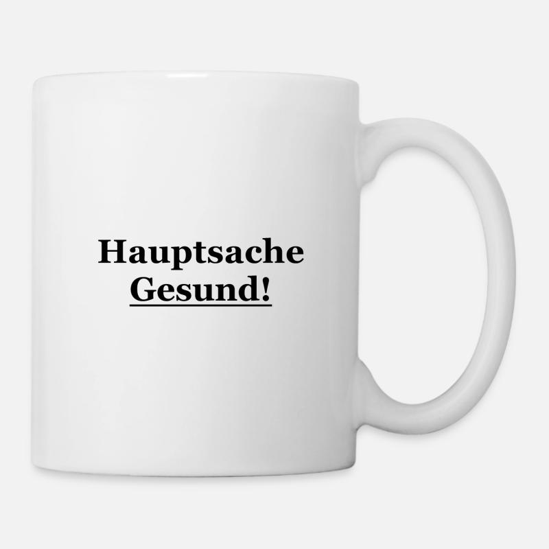 l’essentiel est un noir sain - Mug blanc - blanc