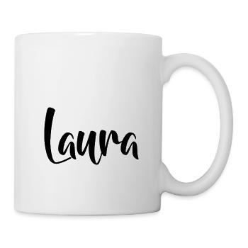 Name - Laura - Tasse - Weiß - Rechts