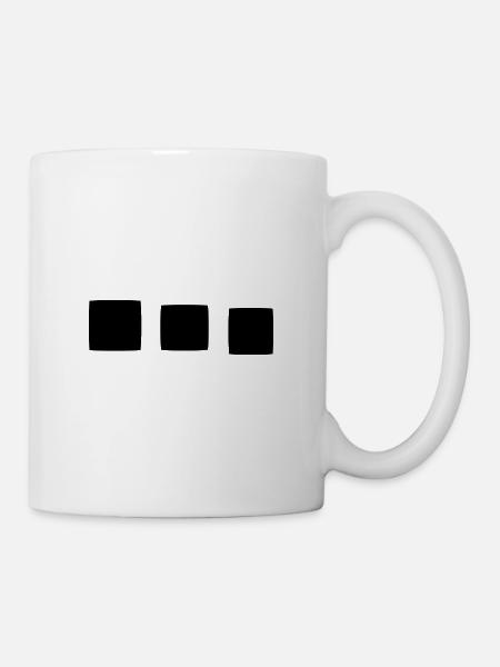 Quadrat viereck formen - Tasse - Weiß