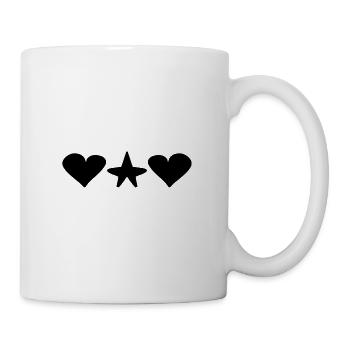 formen form herzen herz stern - Tasse - Weiß - Rechts
