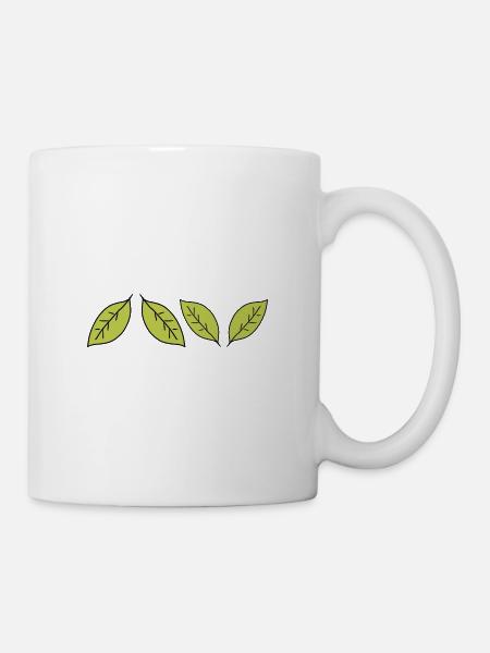 vier Blätter blatt symbol - Tasse - Weiß