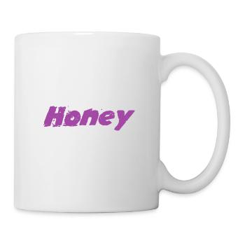 Illustration d'un essaim d'abeilles miel et vivant - Mug blanc - blanc - Droite