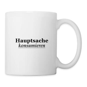 main thing to consume black 2 - Mug - white - Right