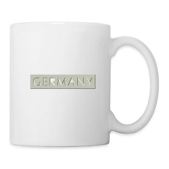 GERMANY lettering punched out | Vectorgraphic - Mug - white - Right
