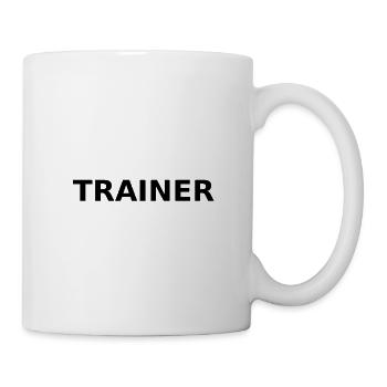 Trainer als Schriftzug - Tasse - Weiß - Rechts