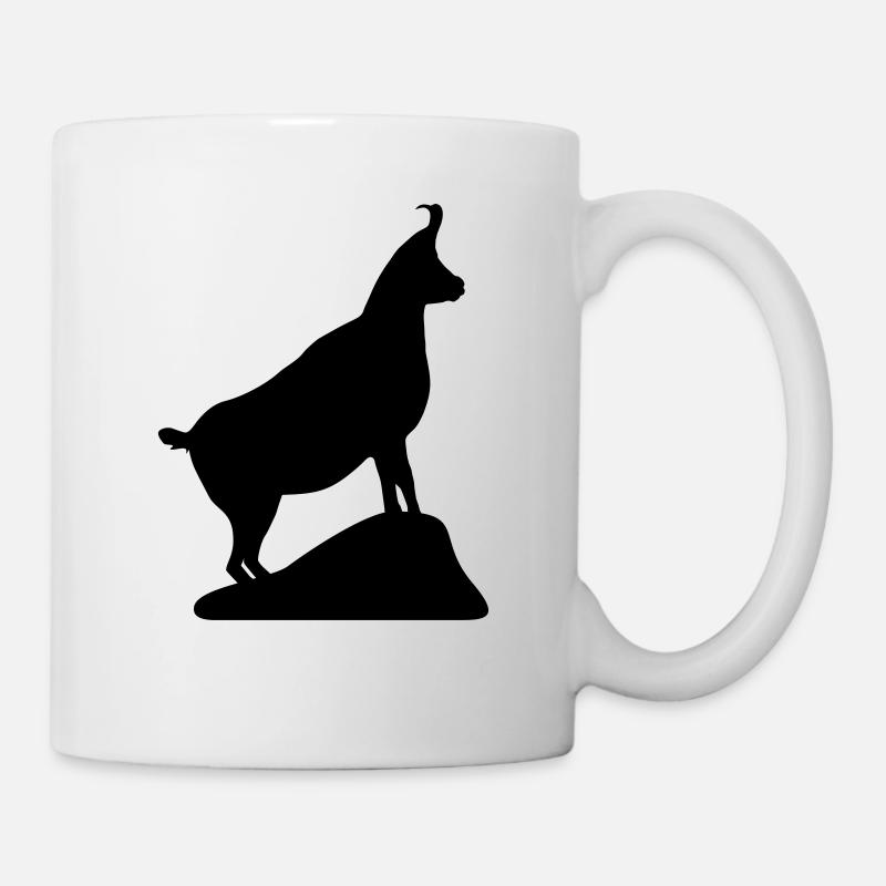 Ibex, capricorn - Gams, Gämse, Steinbock - Mug blanc - blanc
