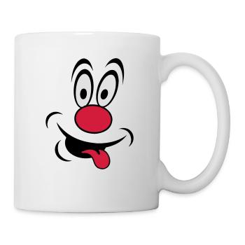 clown - Tasse - Weiß - Rechts