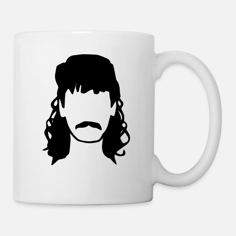 Vokuhila - Tasse - Weiß